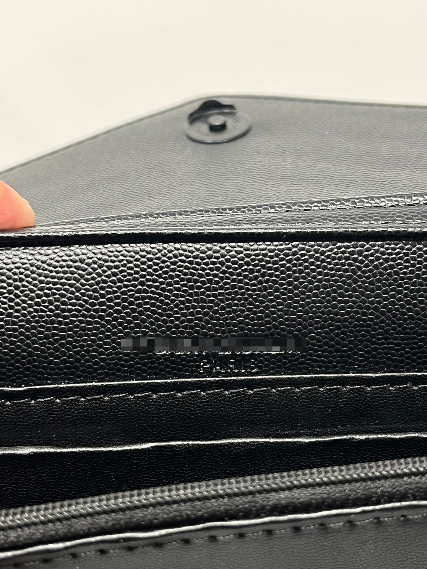 Paris Black Leather shoulder Chain Bag